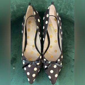 Black and White Spot heels from BODEN